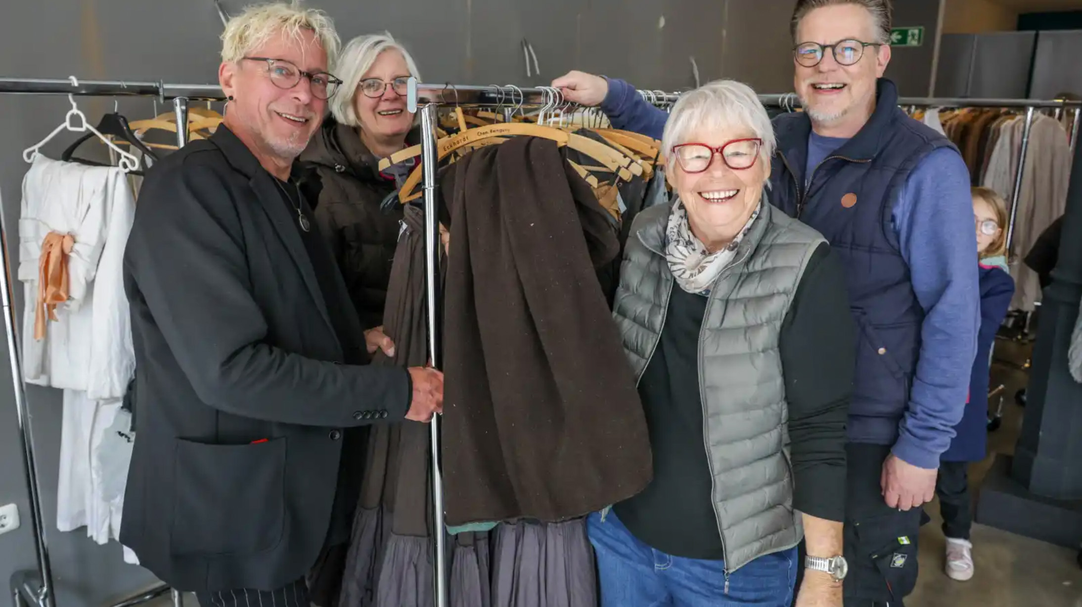 Kostümprobe für die Domfestspiele im neuen Domizil: (v. li.) Volker Schwennen, Marga Prange, Beate Ambroselli und Ralf Böse. FOCKE STRANGMANN